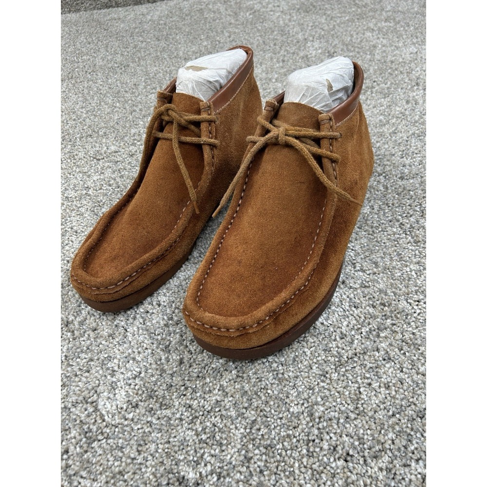 Suburbans Mens Desert Boots Brown Suede Lace Up Moc Toe‎ Crepe Sole Spain 8.5D